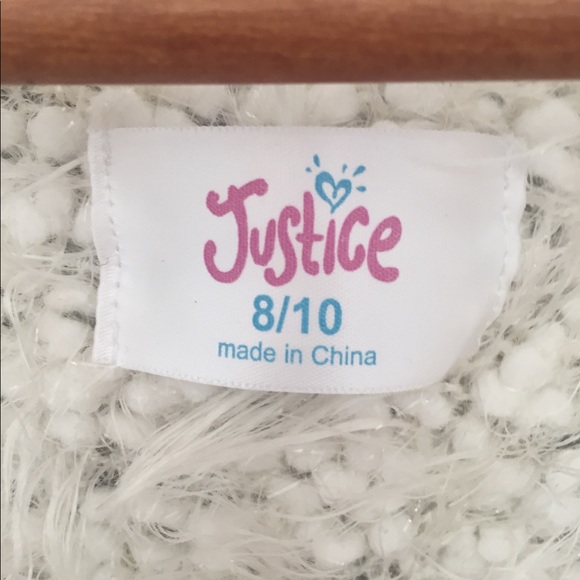 Justice Glitter Cotton Cardigan - Picture 3 of 3